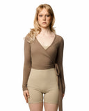 Sense Ballet Wrap in Taupe