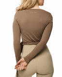 Sense Ballet Wrap in Taupe