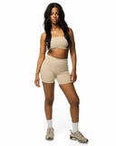 Sheath Shorts 5" in Almond