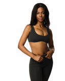 Sheath Curved Bra in Black